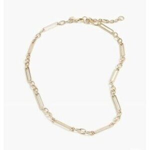 J.Crew Factory Gold Chain Necklace Gold-Plated Brass & Steel Chain NWT
